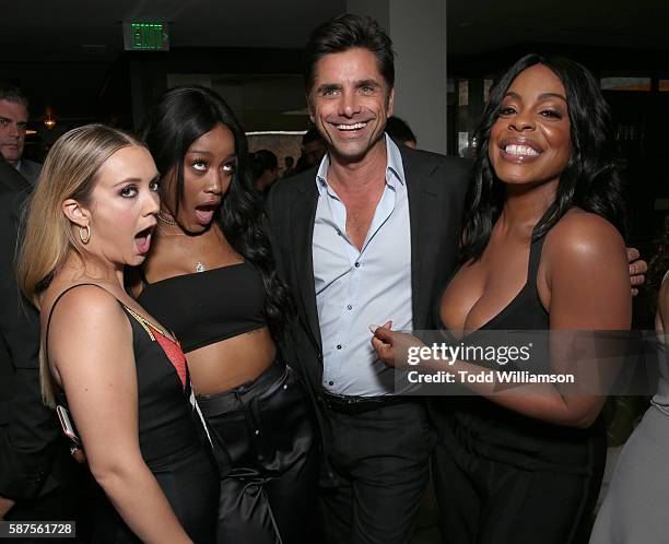 Billie Lourde, Keke Palmer, John Stamos and Neicy Nash attend the FOX Summer TCA Press Tour on August 8, 2016 in Los Angeles, California.