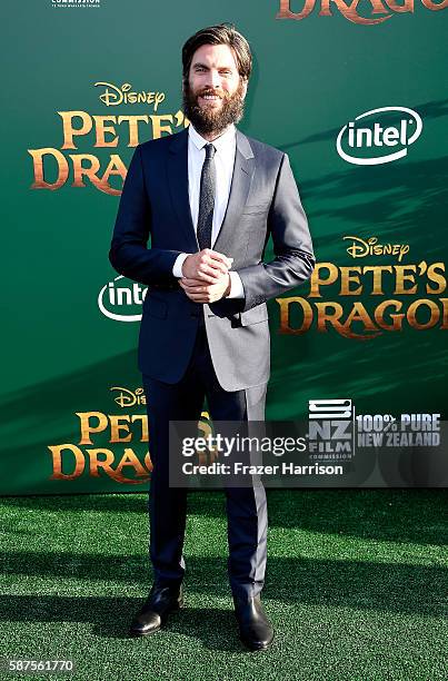 Actor Wes Bentley arrives at the Premiere Of Disney's "Pete's Dragon" at the El Capitan Theatre on August 8, 2016 in Hollywood, California.