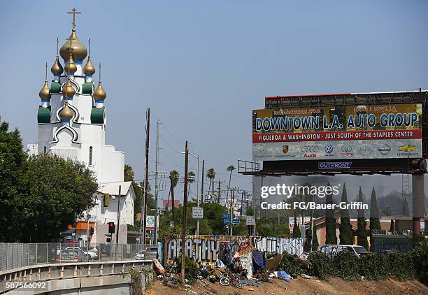 Holy Transfiguration Russian Orthodox Church and Apathy on August 08, 2016 in Los Angeles, California.
