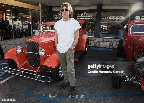 Jeff Beck attends Mel's Drive In on August 8, 2016 in West Hollywood, Californi