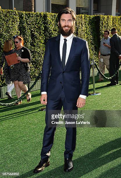 Actor Wes Bentley attends the premiere of "Pete's Dragon" at the El Capitan Theatre on August 8, 2016 in Hollywood, California.