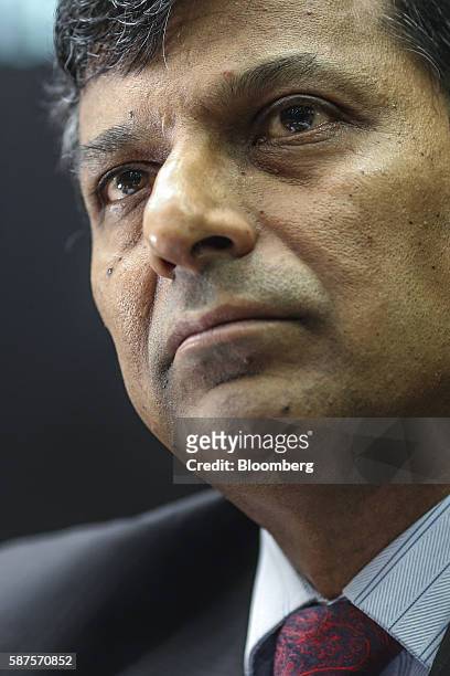 Raghuram Rajan, governor of the Reserve Bank of India , pauses during a news conference in Mumbai, India, on Tuesday, Aug. 9, 2016. Rajan left...