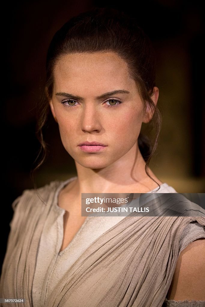 Actress Rosa Rey A wax figure of Star Wars character 'Rey' played by British actress ...