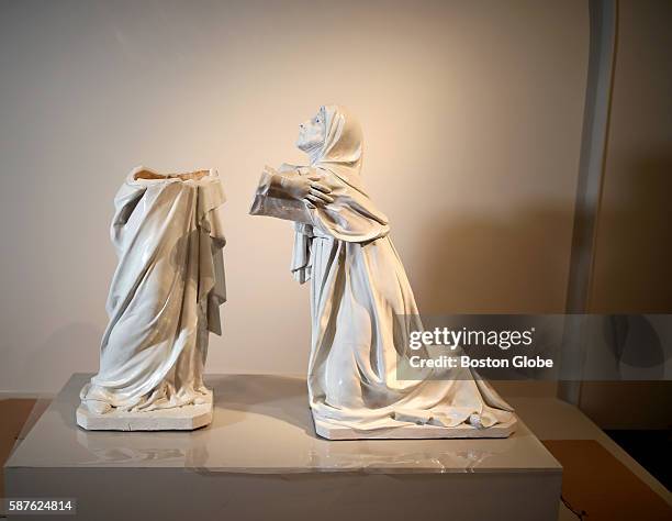 The Visitation, a 15th-century sculpture by Luca della Robbia, was assembled at the Museum of Fine Arts in Boston, July 28, 2016. The sculpture, seen...