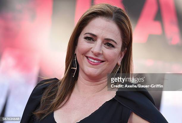 Actress Annie Mumolo arrives at the premiere of STX Entertainment's 'Bad Moms' at Mann Village Theatre on July 26, 2016 in Westwood, California.