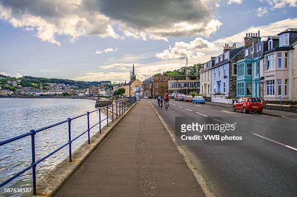 sea front, rothesay, isle of bute. - argyll and bute stock-fotos und bilder