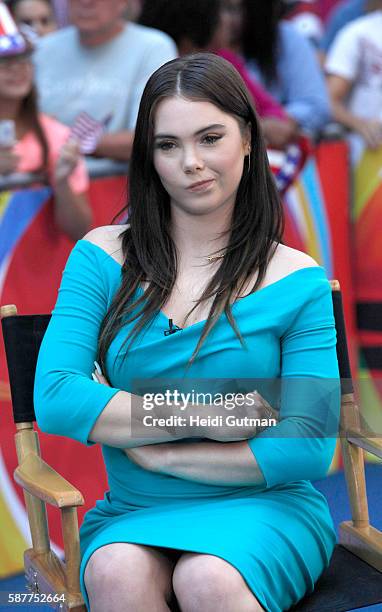 Olympic Gymnasts Dominique Dawes and Mckayla Maroney are guests on "Good Morning America," 8/9/16, airing on the Walt Disney Television via Getty...