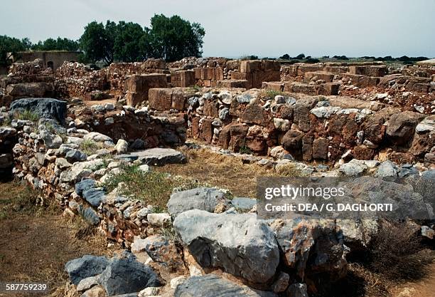 Ruins of the Malia palace, Crete, Greece. Minoan civilisation, 17th-15th century BC.