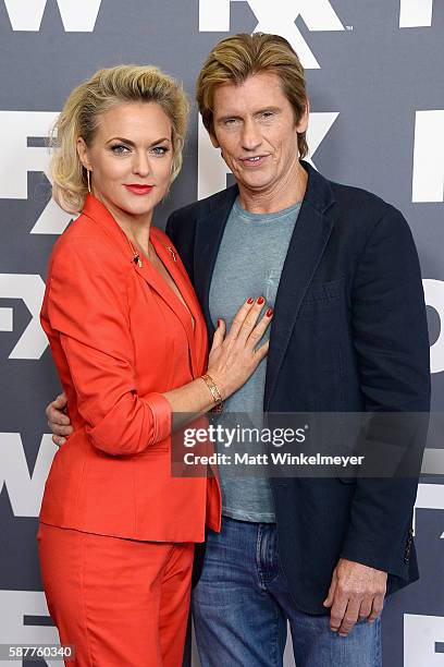 Actors Elaine Hendrix and Denis Leary attend the FX Networks TCA 2016 Summer Press Tour on August 9, 2016 in Beverly Hills, California.