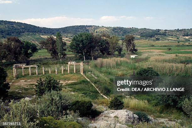 Brauron Map Sanctuary Of Artemis At Brauron Photos and Premium High Res Pictures ...