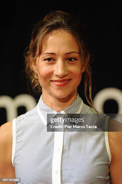 Actor Aenne Schwarz attends 'Vor Der Morgenrote-Stefan Zweig in Amerika' photocall during the 69th Locarno Film Festival on August 9, 2016 in...