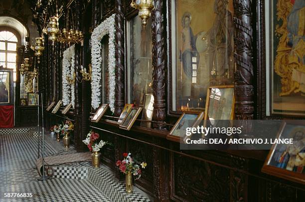 Interior of the Church of Agios Georgios, 1818-1863, Soufli, Eastern Macedonia and Thrace, Greece, 19th century.