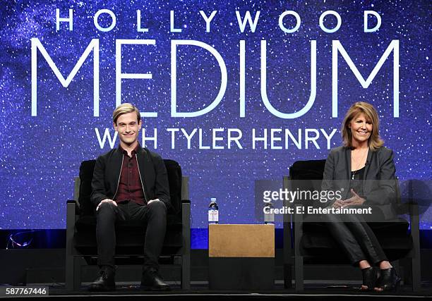 NBCUniversal Summer Press Tour, August 3, 2016 -- E! Entertainment's "Hollywood Medium with Tyler Henry" Panel -- Pictured: Tyler Henry, Stephanie...