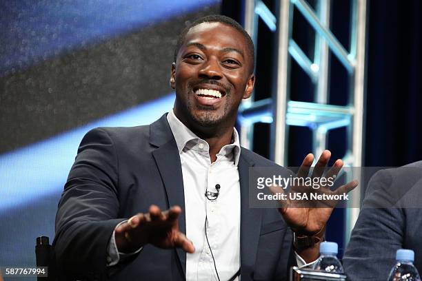 NBCUniversal Summer Press Tour, August 3, 2016 -- USA's "Falling Water" Panel -- Pictured: David Ajala --