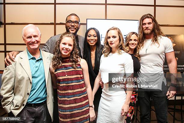 Producer Tyler Perry and cast members Danielle Savre, Brock O'Hurn, Kelly Sullivan, Ashley Love-Mills, Annie Thrash and Alpha Everette Trivette...