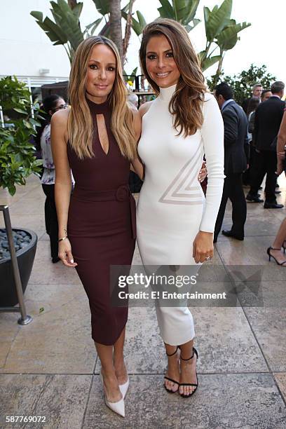 NBCUniversal Summer Press Tour, August 3, 2016 -- E! Cocktail Reception -- Pictured: Catt Sadler, "E! News"; Maria Menounos, "E! News" --