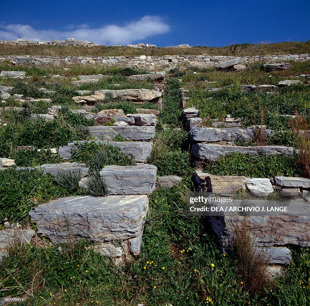 Steps of the Theatre, ancient city of Thoricus...