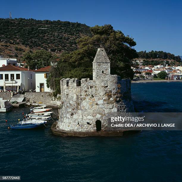 Fort at the entrance of Lepanto harbour, Aetolia-Acarnania, Greece.