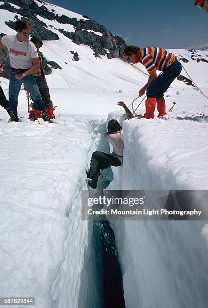 Crevasse Rescue on Mount Rainier