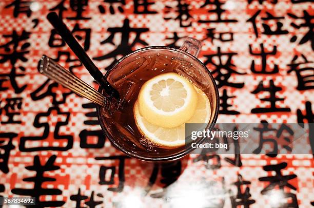hong kong traditional ice tea - ice tea stock pictures, royalty-free photos & images