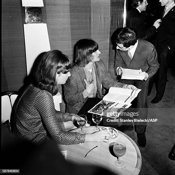 Gene Clark of The Byrds is interviewed at a London hotel, 1965.