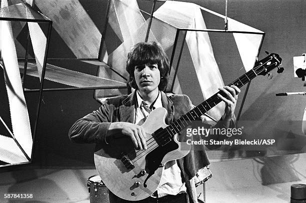 Scott Walker of The Walker Brothers on the set of TV show Thank Your Lucky Stars, United Kingdom, August 1965.