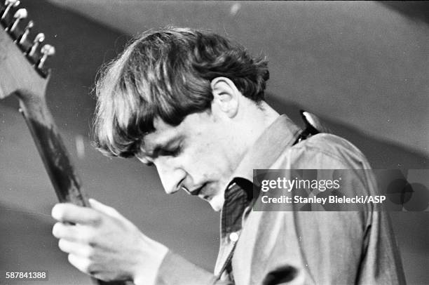 Jack Bruce performs on stage with the Graham Bond Organisation at the National Jazz and Blues Festival, Richmond, United Kingdom, 7th August 1965.