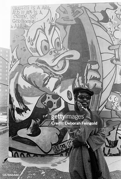 Deborah Feingold/Corbis via Getty Images) NEW YORK Hip Hop pioneer, rapper and visual artist Fab Five Freddy AKA Fred Brathwaite poses for a portrait...