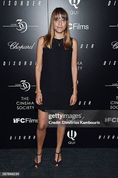 Director Alice Winocour attends a screening of IFC Films' "Disorder" hosted by The Cinema Society & Chopard, with Line 39 and Qui at Landmark...