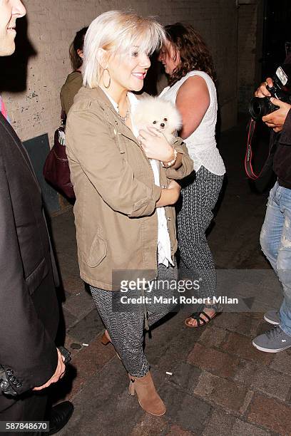 Sheridan Smith leaving the Savoy Theatre after her performance in Funny Girl on August 9, 2016 in London, England.