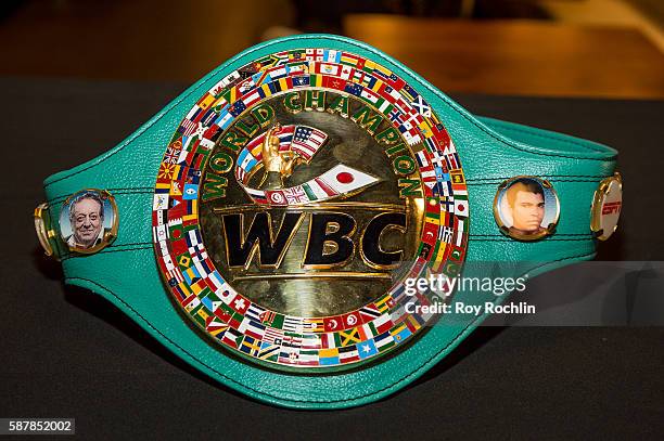 Championship Belt presented during the Beyond Sport United 2016 at Barclays Center on August 9, 2016 in Brooklyn, New York.