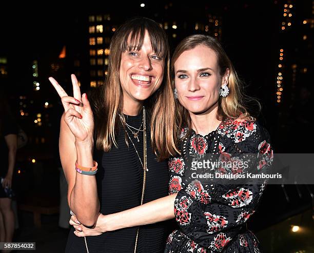Director Alice Winocour and Diane Kruger attend the after party for the screening of IFC Films' "Disorder" hosted by The Cinema Society & Chopard,...