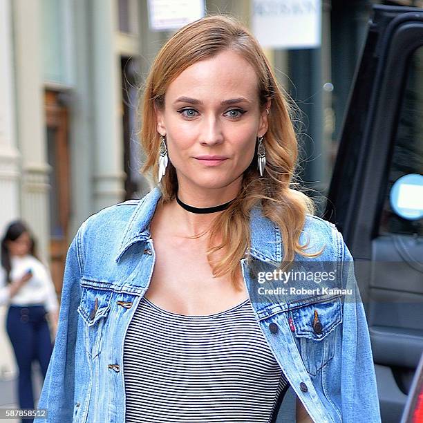 Diane Kruger seen in SoHo on August 9, 2016 in New York City.