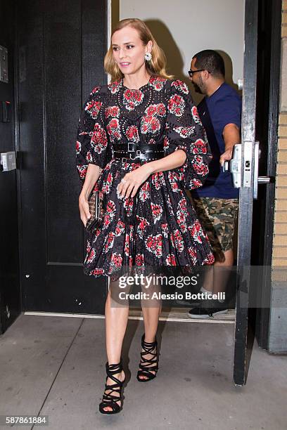 Diane Kruger is seen in SoHo on August 9, 2016 in New York, New York.