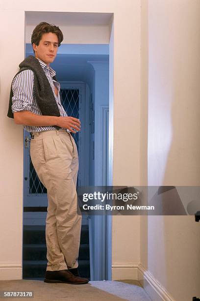 British actor Hugh Grant, at home in London.