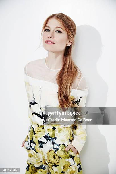 Genevieve Angelson from 'Good Girls Revolt' poses for a portrait at the 2016 Summer TCA Getty Images Portrait Studio at the Beverly Hilton Hotel on...