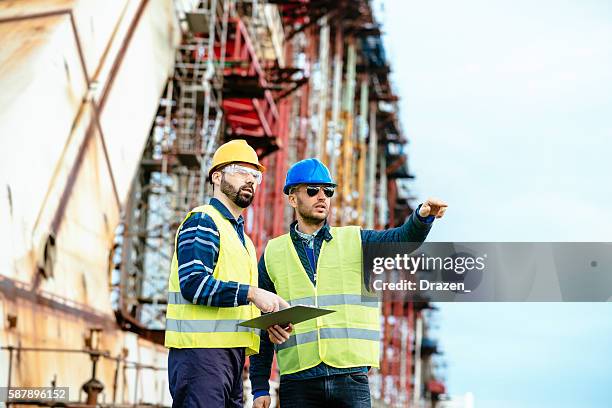 qui verrà costruita una nuova mega struttura - esperto foto e immagini stock