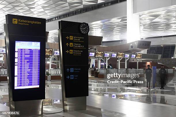 Activities at Terminal 3 Ultimate of Soekarno-Hatta International Airport, Tangerang, Banten, on the first day of operation of the terminal. Soekarno...