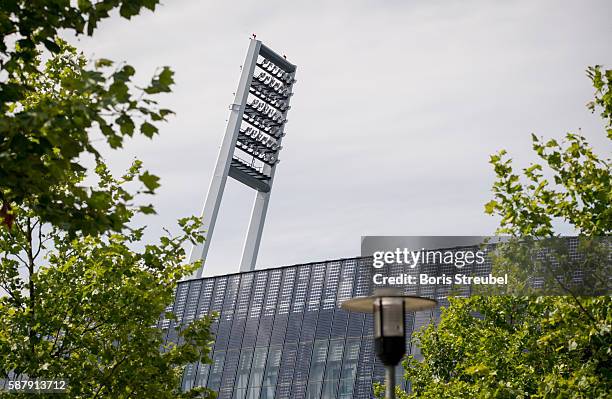 General overview of the Weserstadion prior to the pre-season friendly match between Werder Bremen and FC Chelsea at Weserstadion on August 7, 2016 in...