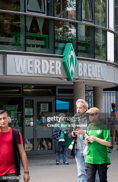 General overview of the Weserstadion prior to the pre-season friendly match between Werder Bremen and FC Chelsea at Weserstadion on August 7, 2016 in...