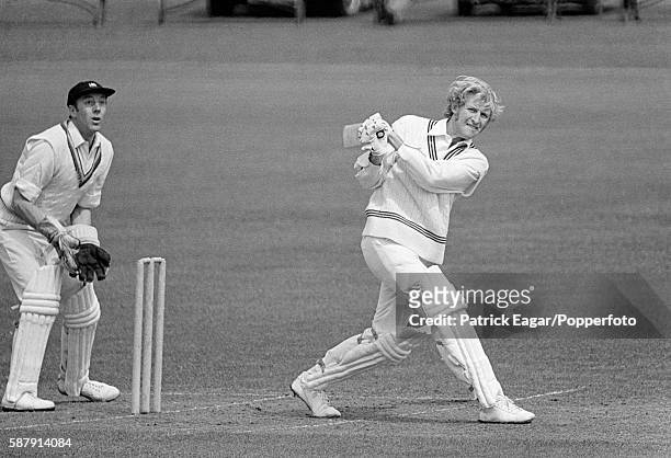 Rodney Redmond of New Zealand batting during the tour match between DH Robins' XI and New Zealanders at The Saffrons, Eastbourne, 24th April 1973. JT...