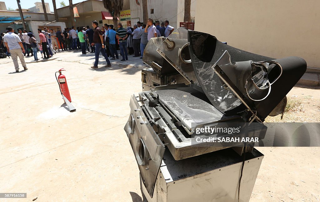 IRAQ-FIRE-MATERNITY-HOSPITAL