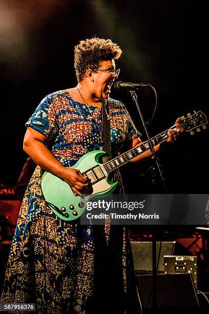 Brittany Howard of Alabama Shakes performs at The Greek Theatre on August 9, 2016 in Los Angeles, California.