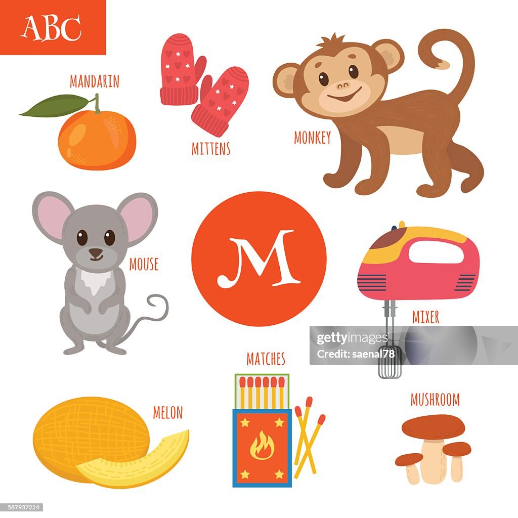 Letra M Alfabeto De Dibujos Animados Para Niños Ilustración de stock - Getty Images Letra M Alfabeto De Dibujos Animados Para Niños Ilustración de stock - Getty Images