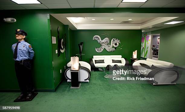 The lobby of one of the education buildings at the Judge Rotenberg Center in Canton, MA on September 24, 2010. The JRC has an extensive art...