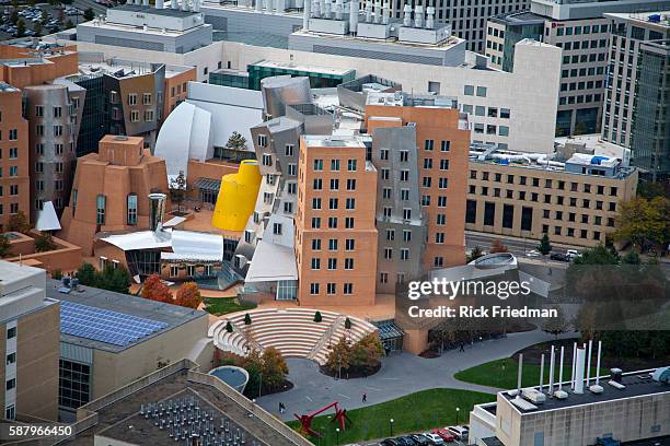 The Stata Center on the campus of the Massachusetts Institute of Technology in Cambridge, MA. The Stata Center designed by architect Frank Gheary is...