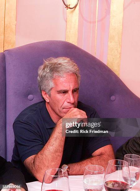 Billionaire Jeffrey Epstein in Cambridge, MA on 9/8/04. Epstein is connected with several prominent people including politicians, actors and...