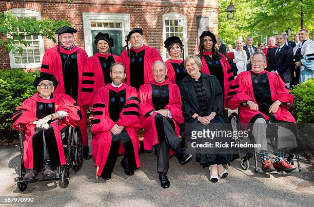 363rd Harvard Commencement Ceremony at Harvard University in Cambridge, MA on May 29, 2014. Seen in photos are Peter Raven, Patricia King, Joseph...
