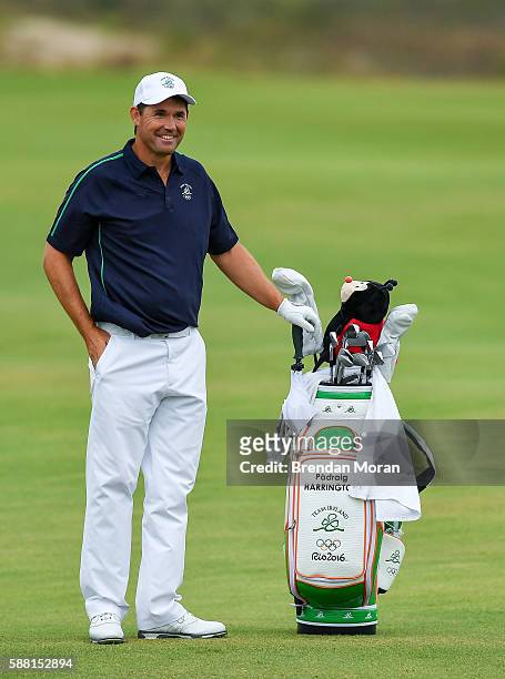 Rio , Brazil - 10 August 2016; Padraig Harrington of Ireland during a practice round ahead of the Men's Strokeplay competition at the Olympic Golf...
