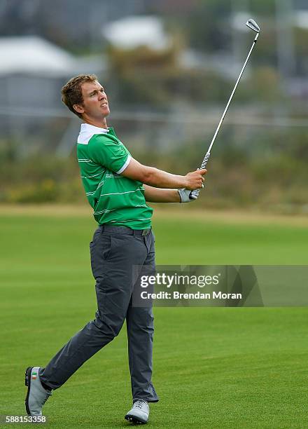 Rio , Brazil - 10 August 2016; Seamus Power of Ireland during a practice round ahead of the Men's Strokeplay competition at the Olympic Golf Course,...